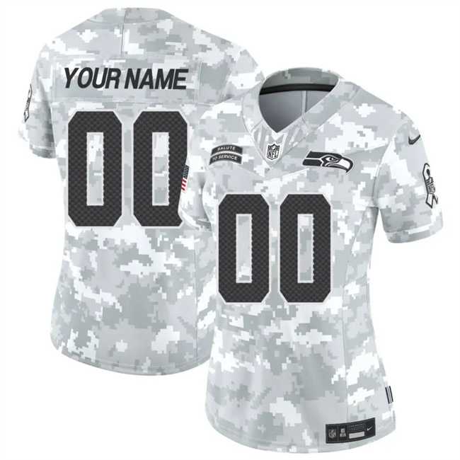 Women's Seattle Seahawks Active Player Custom 2024 F.U.S.E Arctic Camo Salute To Service Limited Stitched Football Jersey(Run Small),We sell and wholesale Women's Seattle Seahawks Active Player Custom 2024 F.U.S.E Arctic Camo Salute To Service Limited Stitched Football Jersey(Run Small) on line form chian!